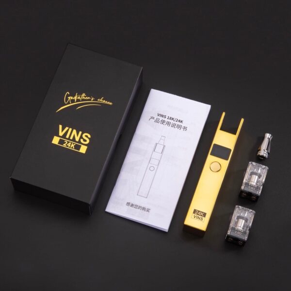 【小煙主機】VINS 24K 小金條 / 18K 小銀磚 注油式主機
